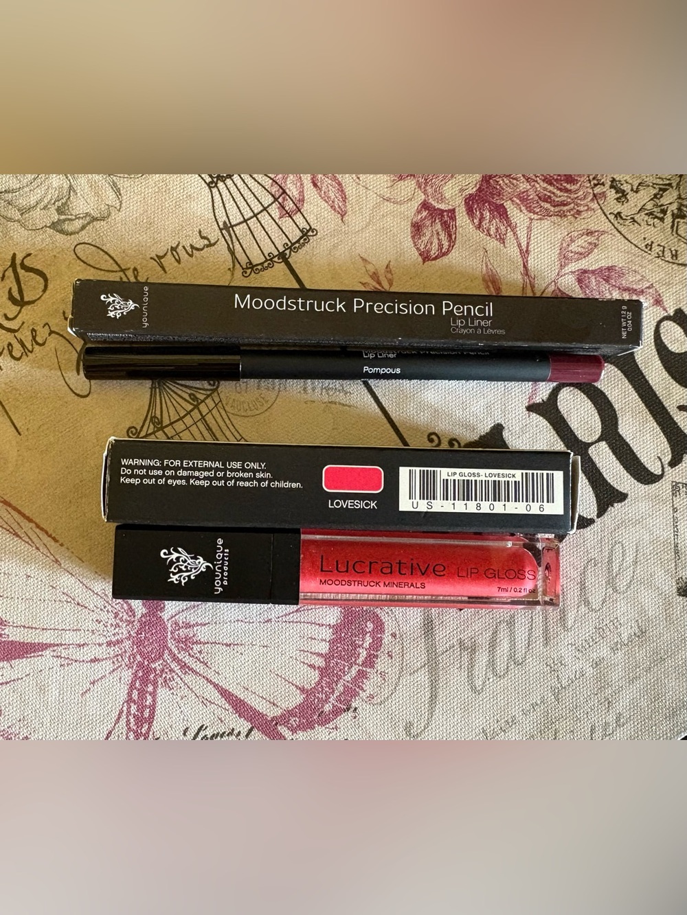 Younique Lip Liner & Lucrative Lip Gloss